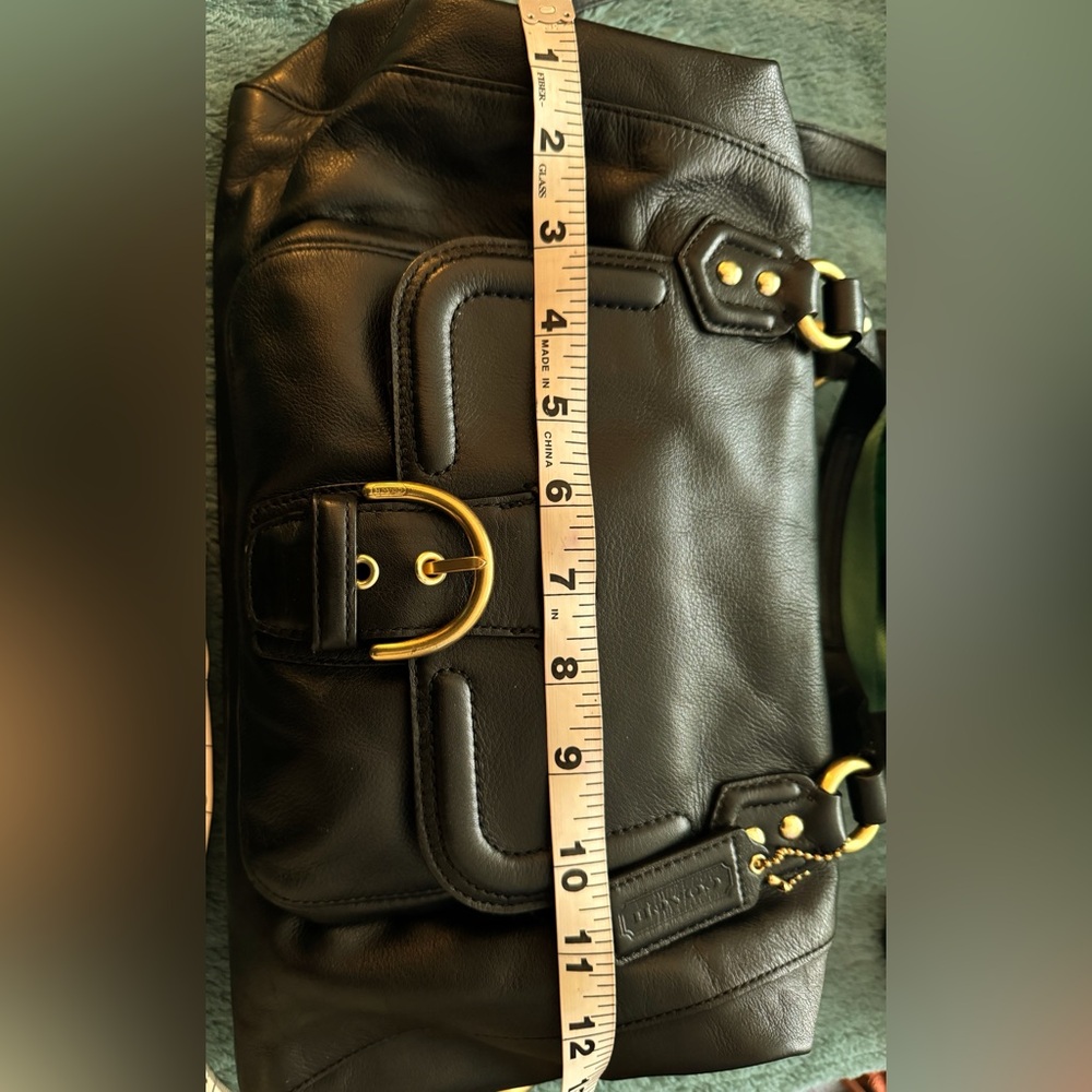 Black Leather Coach Handbag - Picture 7 of 12